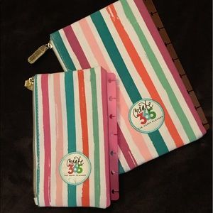 Set of 2 Happy Planner snap in pouches
